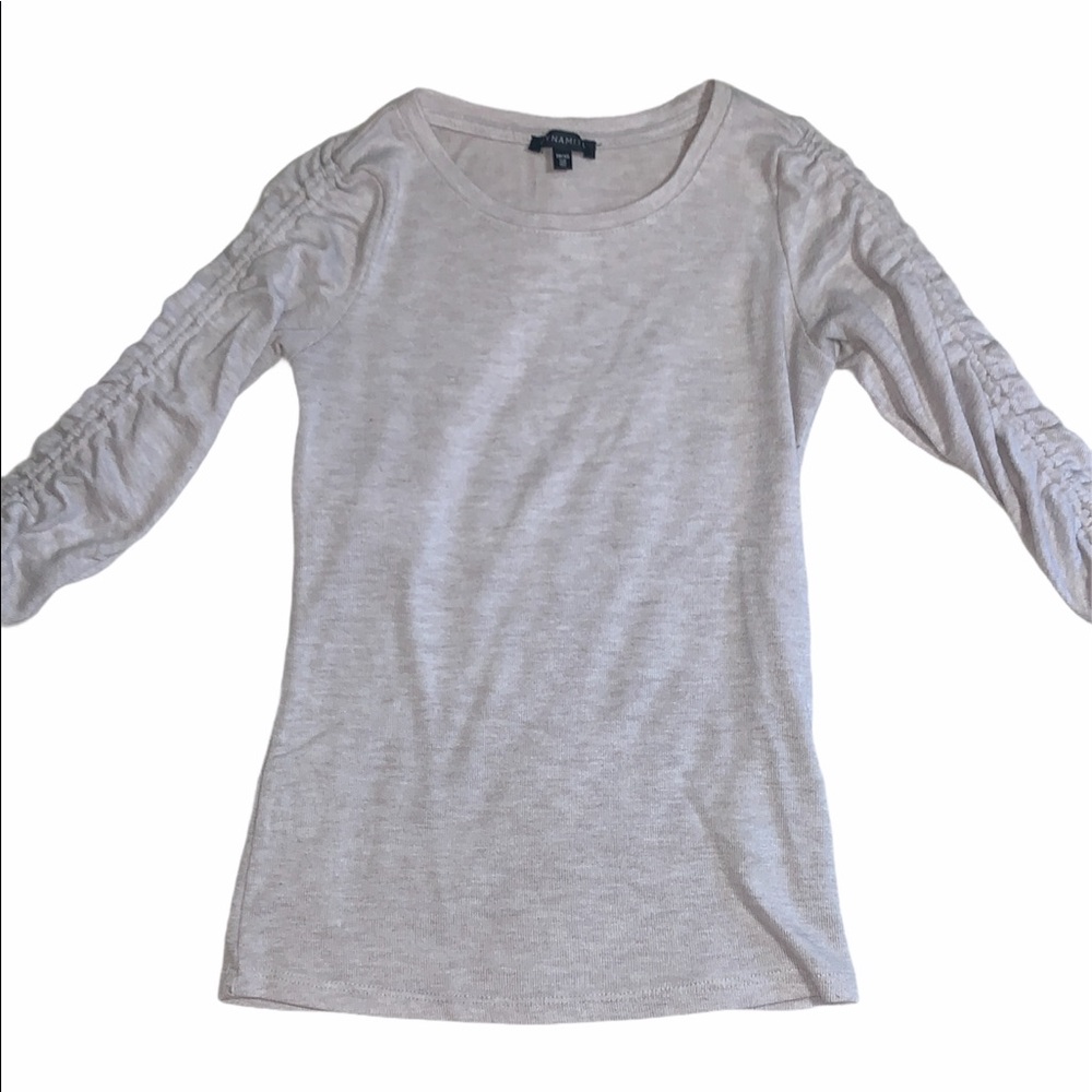 Dynamite 3/4 length tied sleeves top